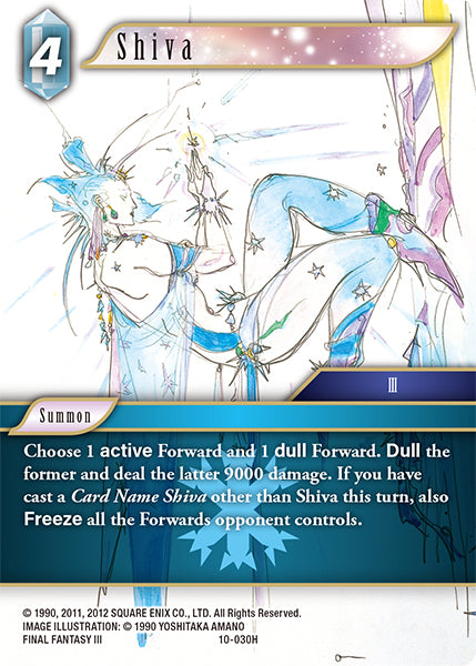 Shiva 10-030H Foil - Final Fantasy TCG
