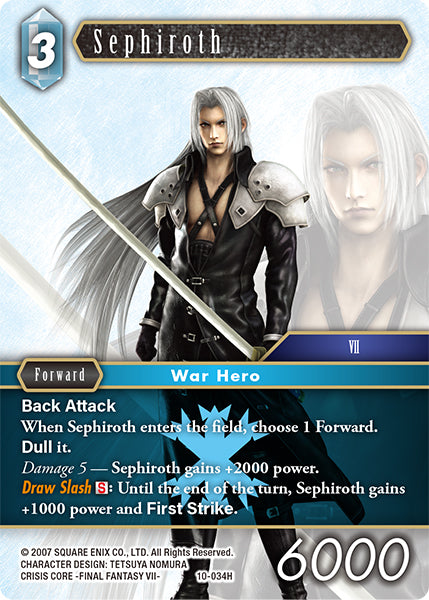 Sephiroth 10-034H Foil - Final Fantasy TCG