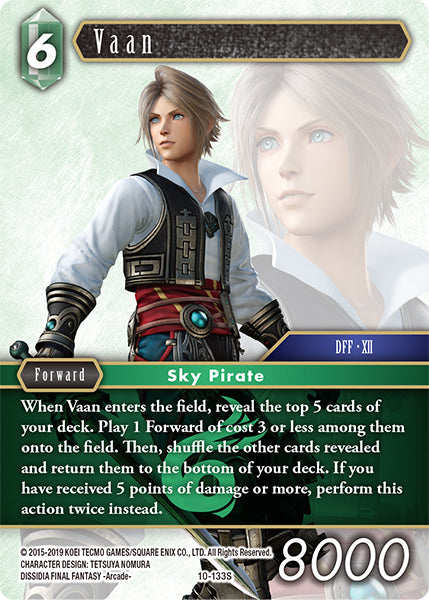 Vaan 10-133S Foil - Final Fantasy TCG