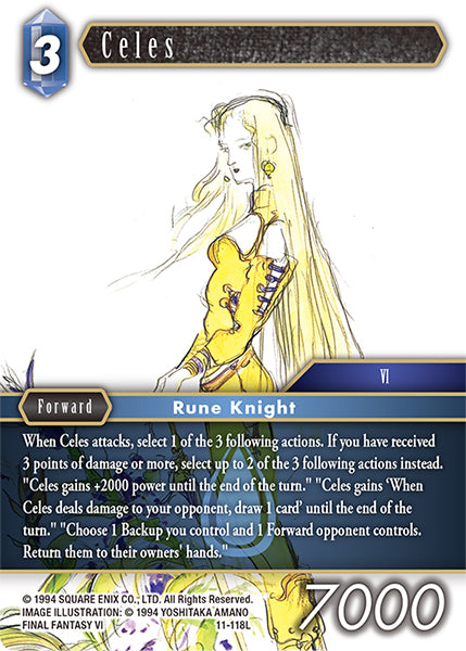 Celes 11-118L Foil - Final Fantasy TCG