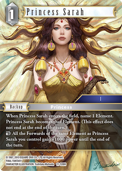 Princess Sarah 11-128H Foil - Final Fantasy TCG