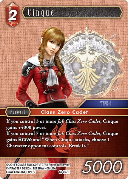 Cinque 13-007R Foil - Final Fantasy TCG