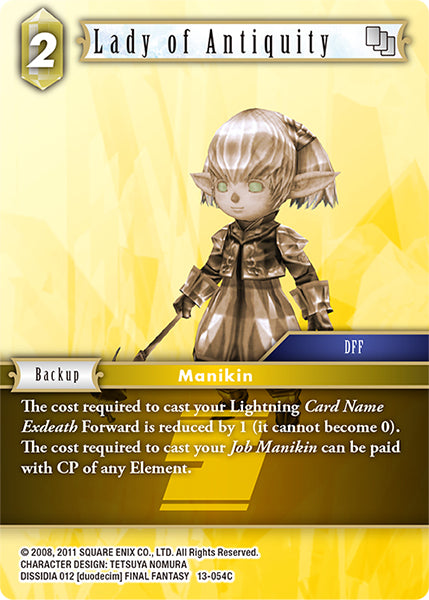 Lady of Antiquity 13-054C Foil - Final Fantasy TCG