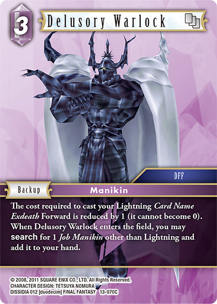 Delusory Warlock 13-070C Foil - Final Fantasy TCG