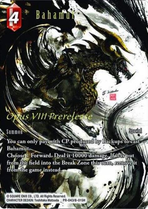 Bahamut PR-043/8-015H Full Art - Final Fantasy TCG