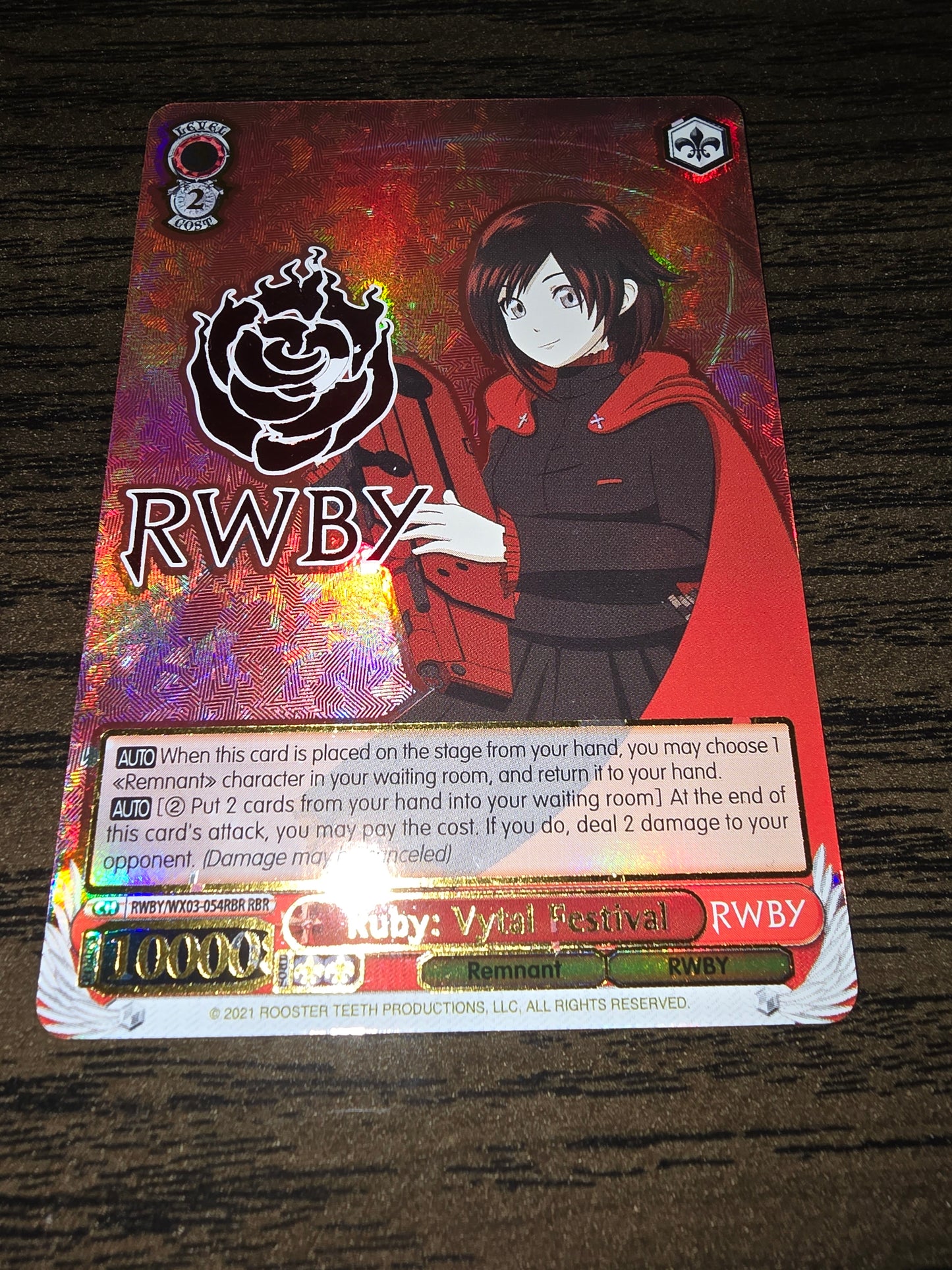 *DAMAGED* Ruby: Vytal Festival RWBY/WX03-054RBR