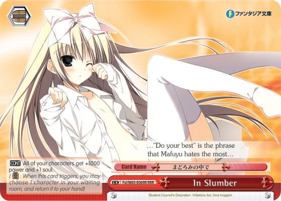 In Slumber - RRR - Weiss Schwarz