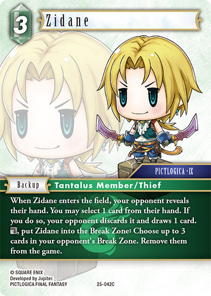 Zidane 25-042C - Final Fantasy TCG