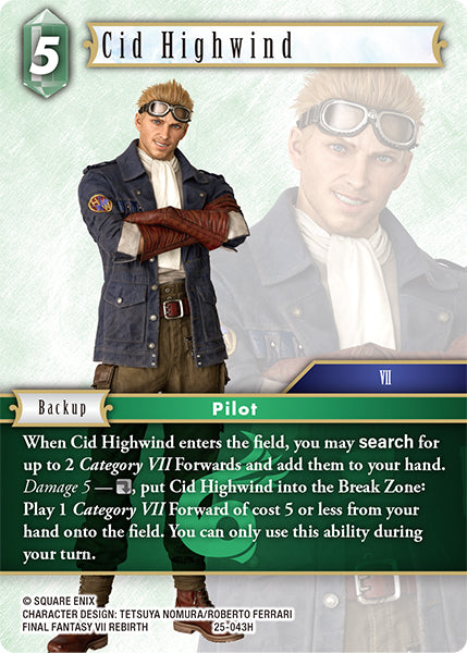 Cid Highwind 25-043H - Final Fantasy TCG