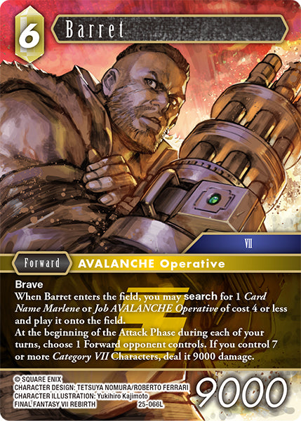 Barret 25-066L Foil - Final Fantasy TCG