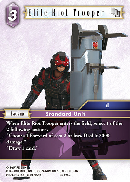 Elite Riot Trooper 25-076C - Final Fantasy TCG