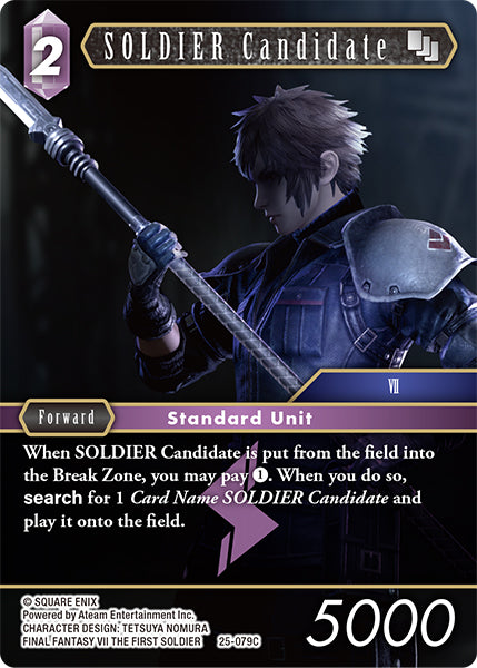 SOLDIER Candidate 25-079C - Final Fantasy TCG
