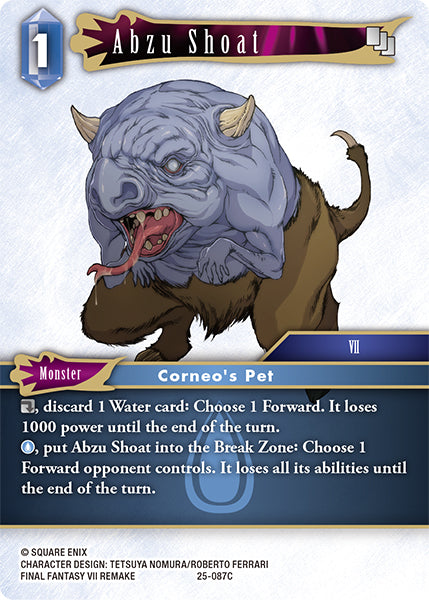 Abzu Shoat 25-087C - Final Fantasy TCG