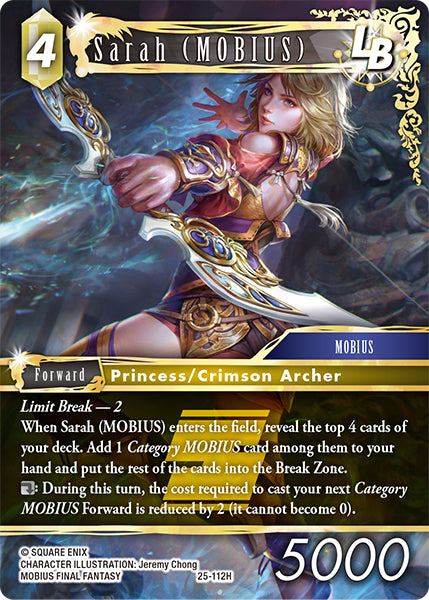 Sarah (Mobius) 25-112H - Final Fantasy TCG