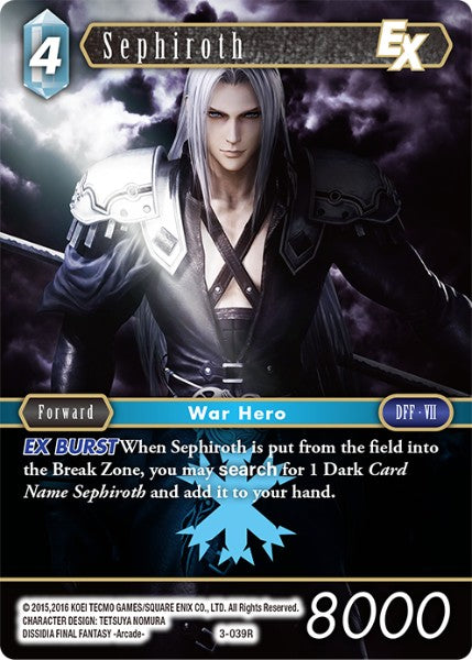 Sephiroth 3-039R Foil - Final Fantasy TCG