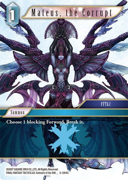 Mateus, the Corrupt 5-044C Foil - Final Fantasy TCG