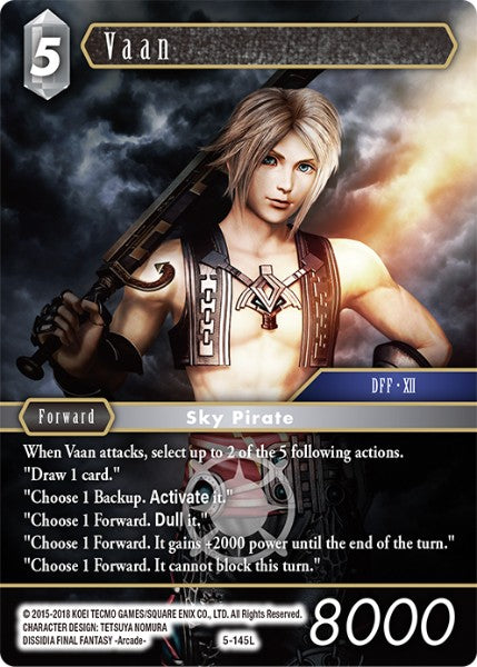 Vaan 5-145L Foil - Final Fantasy TCG