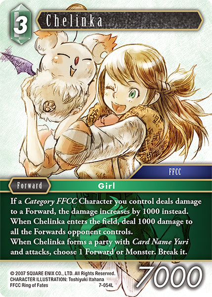 Chelinka 7-054L Foil - Final Fantasy TCG