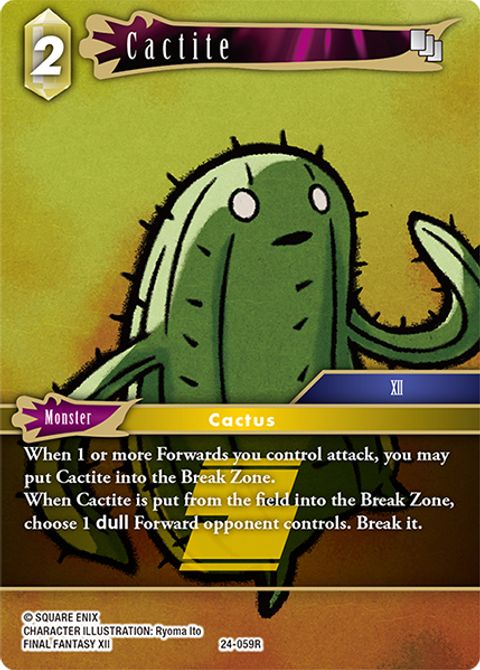 Cactite - Foil - Final Fantasy TCG