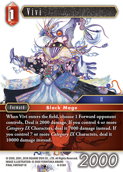 Vivi 8-016H Foil - Final Fantasy TCG