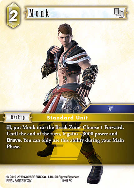 Monk 8-087C Foil - Final Fantasy TCG