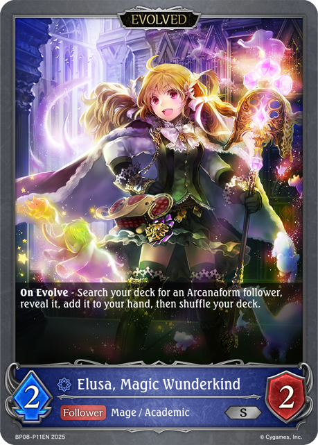 Elusa, Magic Wunderkind (Evo) - Premium - Shadowverse Evolve