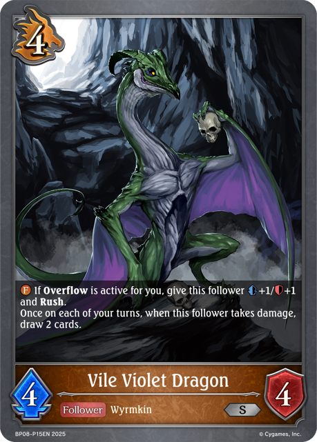 Vile Violet Dragon - Premium - Shadowverse Evolve
