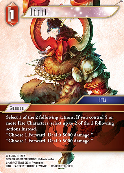 Foil - Ifrit - Final Fantasy TCG