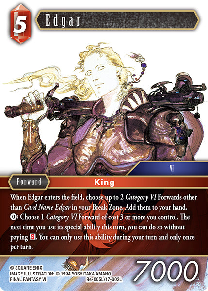 Foil - Edgar - Final Fantasy TCG