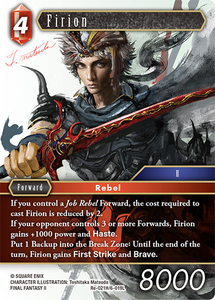 Foil - Firion - Final Fantasy TCG