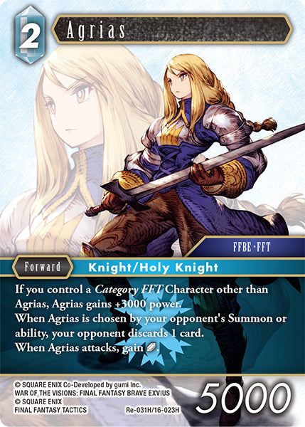 Foil - Agrias