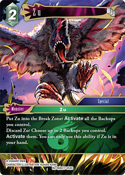Foil - Zu - Final Fantasy TCG