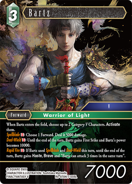 Foil - Bartz (7-059L) - Final Fantasy TCG