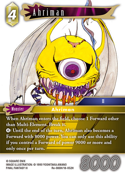Foil - Ahriman - Final Fantasy TCG