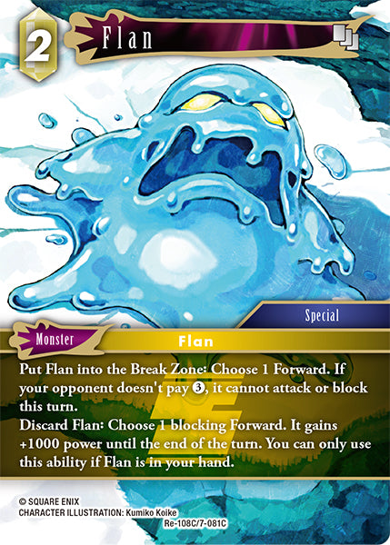 Foil - Flan (7-081C) - Final Fantasy TCG