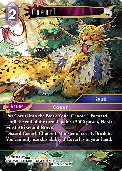 Foil - Coeurl - Final Fantasy TCG