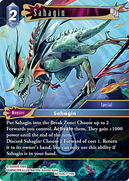 Foil - Sahagin - Final Fantasy TCG