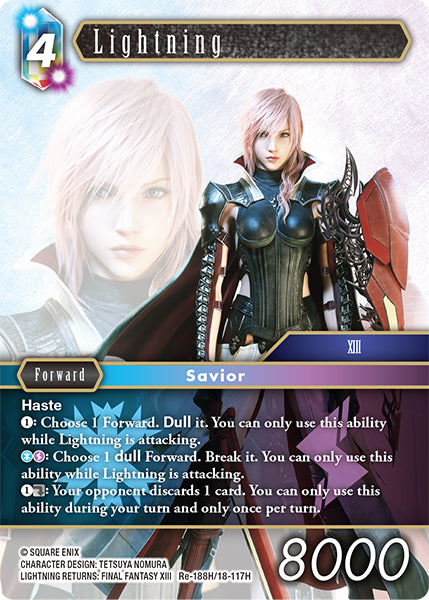Foil - Lightning (18-117H) - Final Fantasy TCG