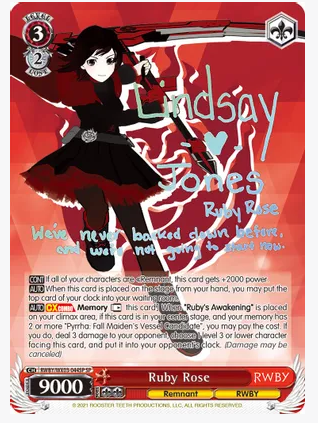 Ruby Rose (SP) - RWBY (RWBY/WX03)