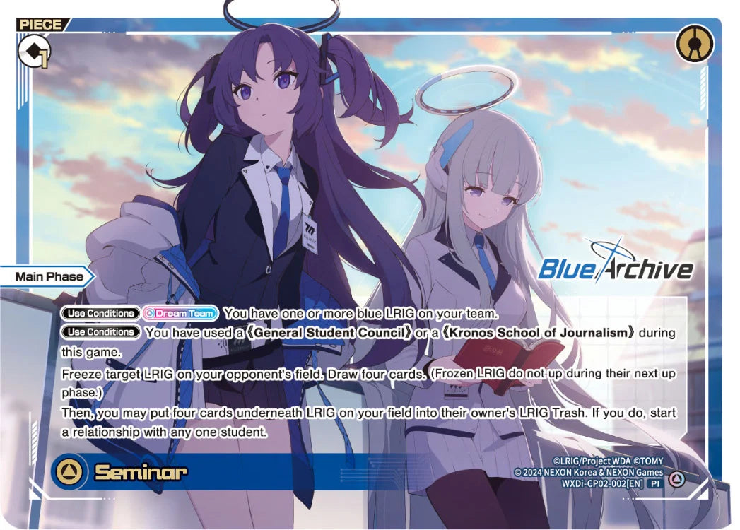 Wixoss - Blue Archive Diva Seminar