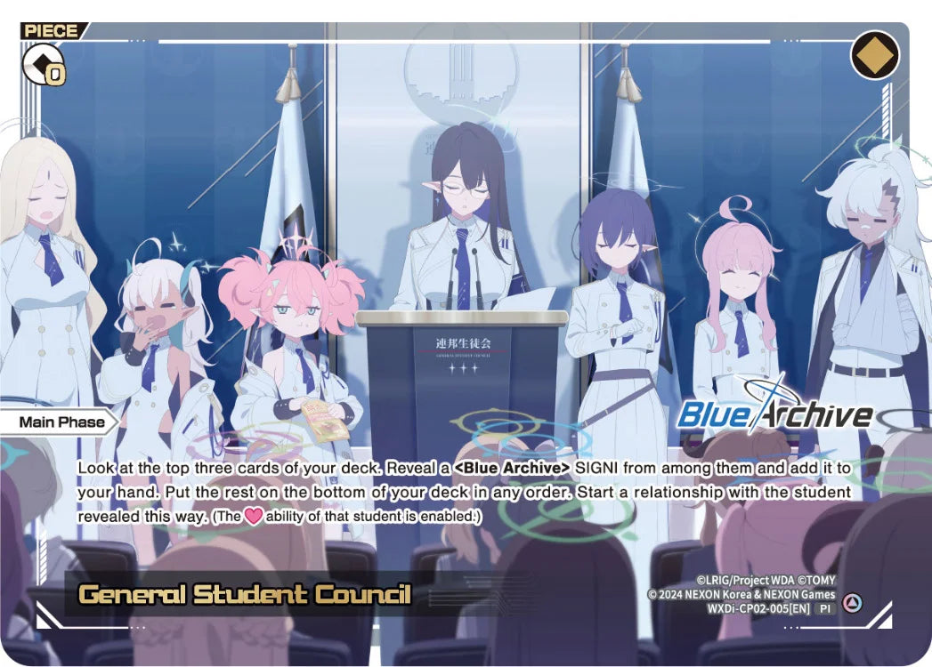 Wixoss - Blue Archive Diva General Student Council