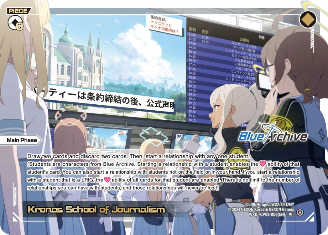 Wixoss - Blue Archive Diva Kronos School of Journalism
