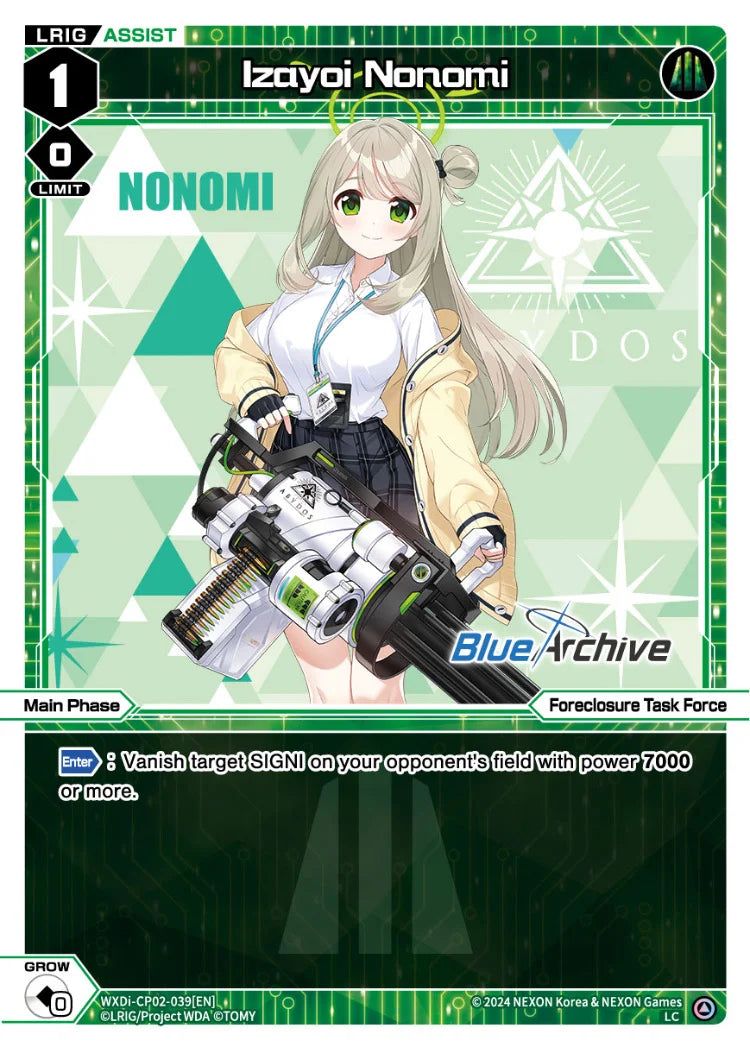 Wixoss - Blue Archive Diva Izayoi Nonomi