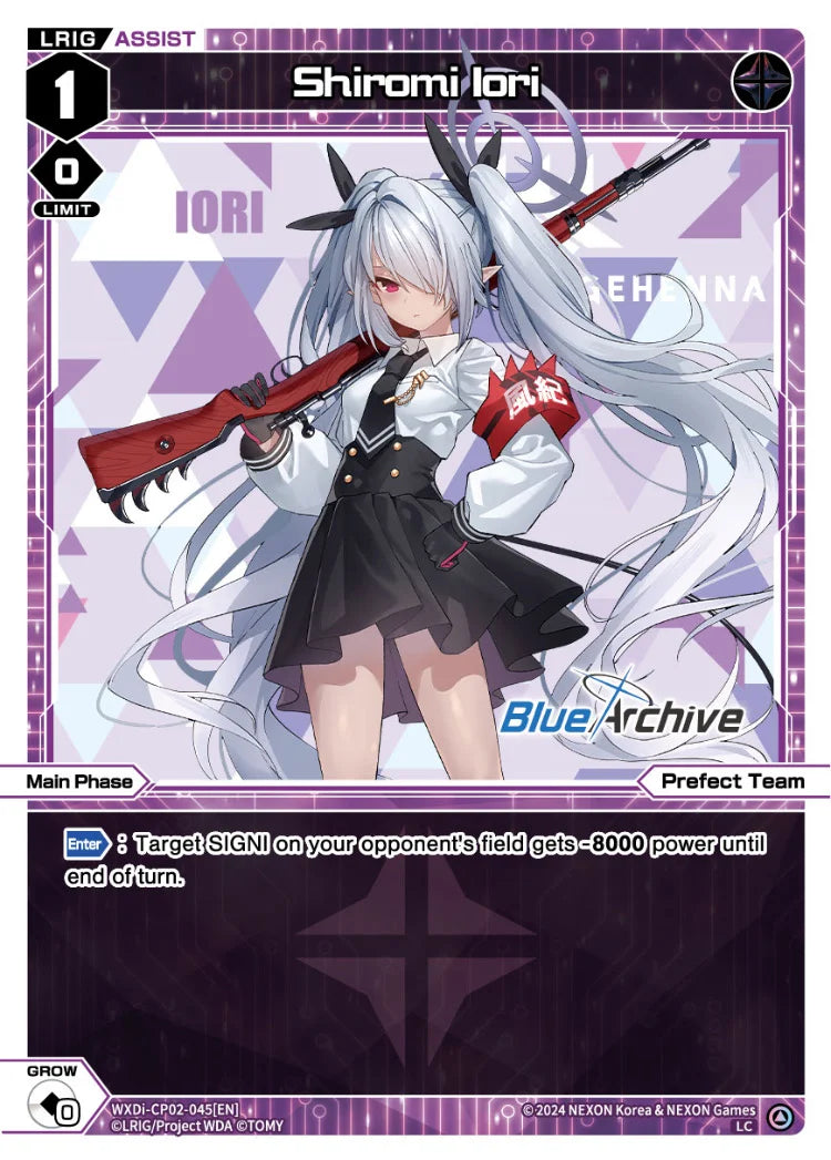 Wixoss - Blue Archive Diva Shiromi Iori