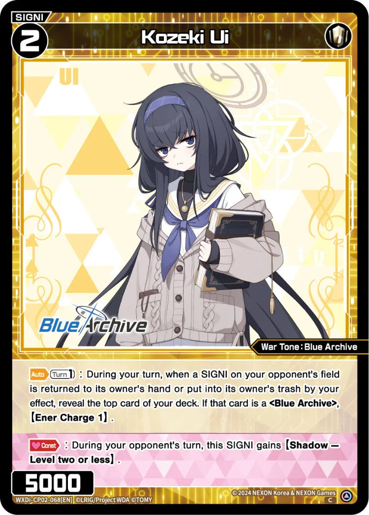 Wixoss - Blue Archive Diva Kozeki Ui