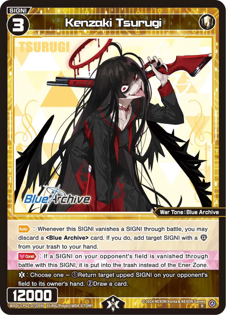 Wixoss - Blue Archive Diva Kenzaki Tsurugi