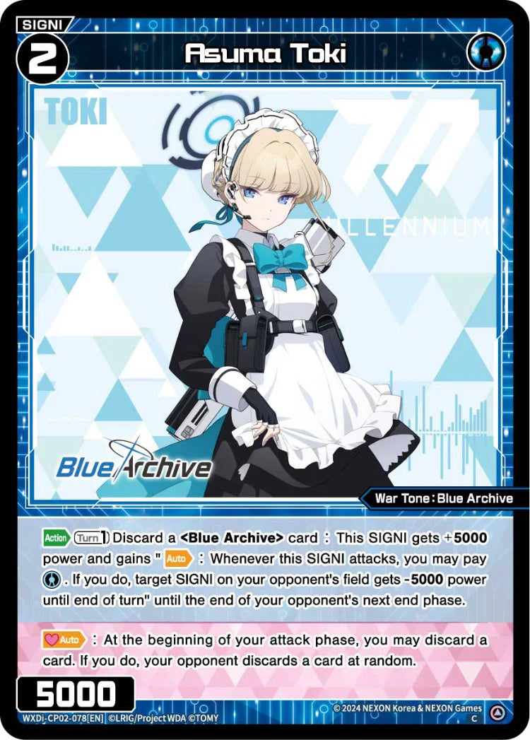 Wixoss - Blue Archive Diva Asuma Toki