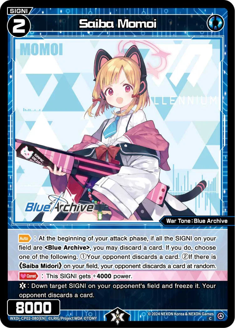 Wixoss - Blue Archive Diva Saiba Momoi