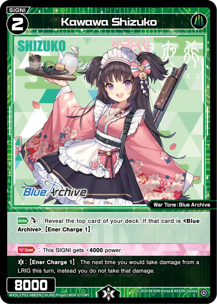 Wixoss - Blue Archive Diva Kawawa Shizuko