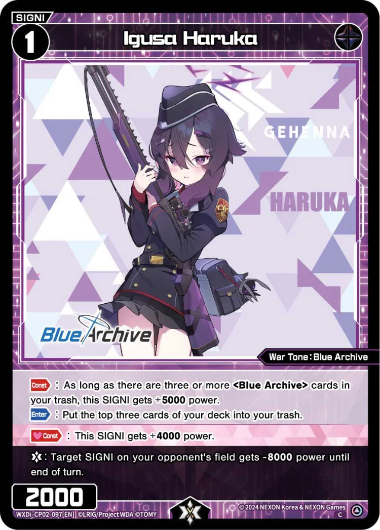 Wixoss - Blue Archive Diva Igusa Haruka